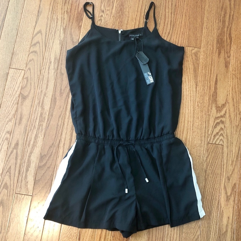 William Rast by Justin Timberlake Black sleeveless Romper size small